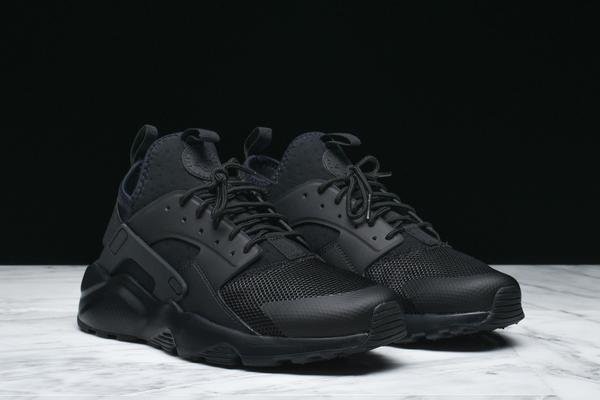 Кроссовки NIKE AIR HUARACHE RUN ULTRA TRIPLE BLACK