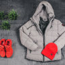 Пуховик Adidas gray