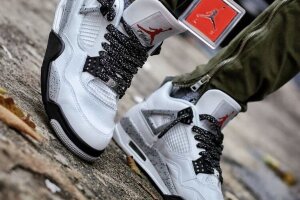 Nike Air Jordan 4 Retro  White / Black 308497-103 